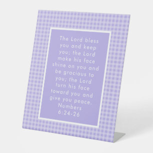 Christian Bible Verse Art Pedestal Sign