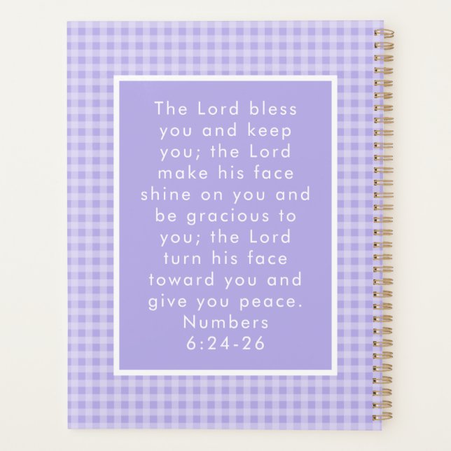 Christian Bible Verse Art  Planner (Back)