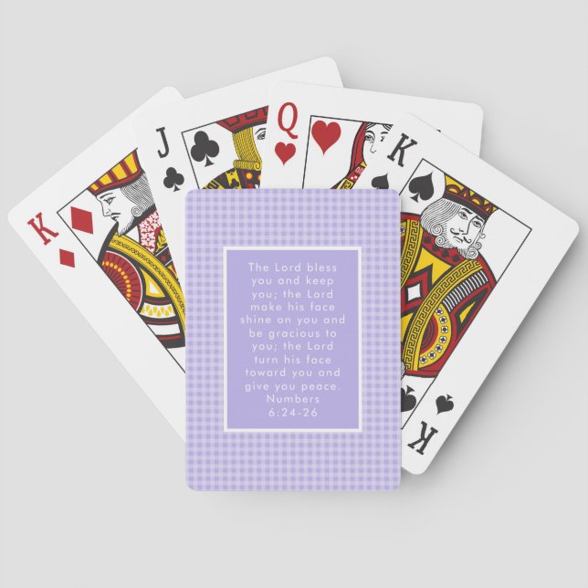 Christian Bible Verse Art  Playing Cards (Back)