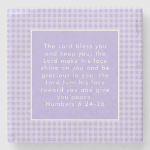 Christian Bible Verse Art Stone Coaster
