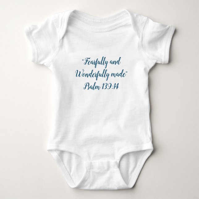 Christian Bible verse Baby Bodysuit (Front)