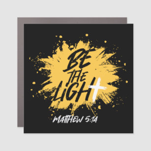 Christian Bible Verse Be The Light Matthew 5:14 Car Magnet