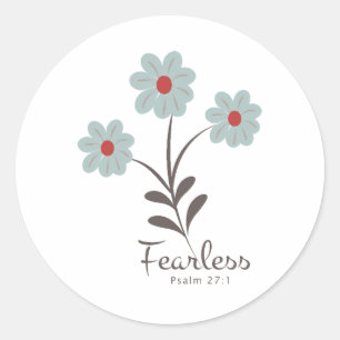 Christian Bible Verse Classic Round Sticker