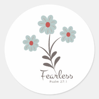 Christian Bible Verse Classic Round Sticker