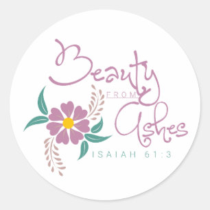 Christian Bible Verse Classic Round Sticker
