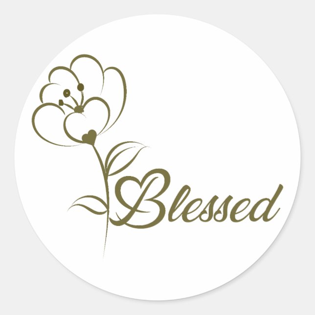Christian Bible Verse Classic Round Sticker (Front)