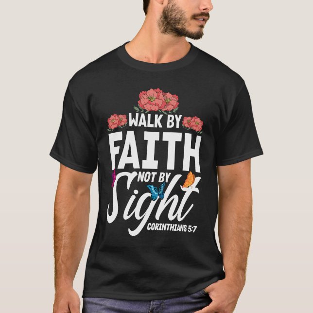 Christian Bible Verse Corinthians 57 Flower Butter T-Shirt (Front)