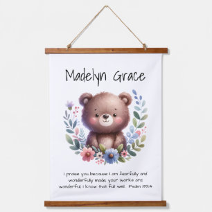 Christian Bible Verse Custom Baby Nursery Wall Hanging Tapestry