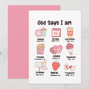 Christian Bible Verse Cute Valentine  Holiday Card
