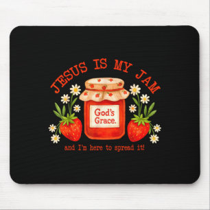 Christian Bible Verse Faith Strawberry Jesus Is My Mouse Mat
