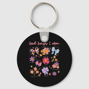 Christian Bible Verse God Say I Am Women Bibles Je Key Ring