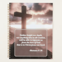 Christian Bible Verse Gold Spiral Planner