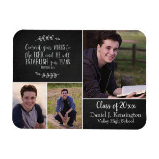 Christian Bible Verse Graduation Photo Collage Magnet