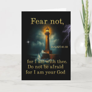 Christian Bible verse ISAIAH 41:10 Holiday Card