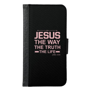 Christian Bible Verse Jesus Way Truth Life Samsung Galaxy S6 Wallet Case