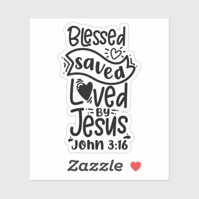 Christian Bible Verse John 3:16 (Sheet)