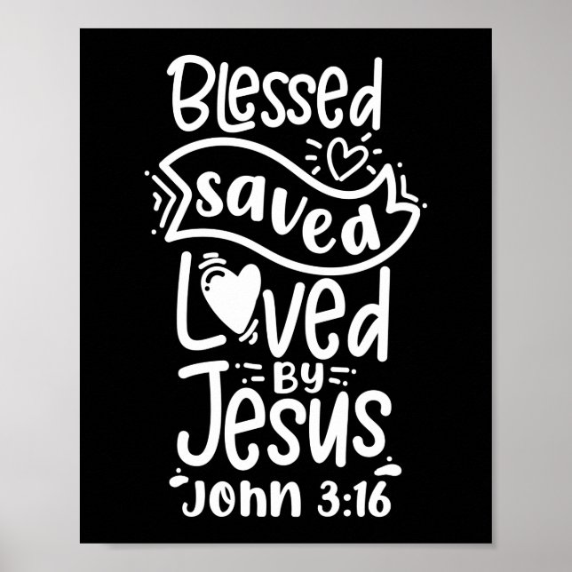 Christian Bible Verse John 3:16 Poster (Front)