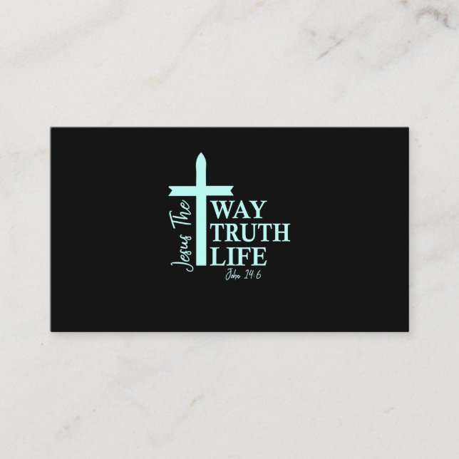 Christian Bible Verse John Business Card (Front)