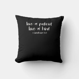 Christian Bible Verse Love Is Patient Love Is Kind Cushion