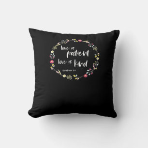 Christian Bible Verse Love Is Patient Love Is Kind Cushion