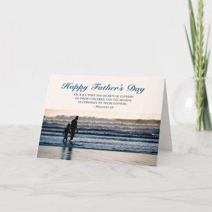 Christian Bible Verse Malachi 4:6 Father's Day Card