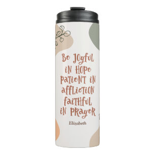 Christian Bible Verse Modern Boho Inspirational  Thermal Tumbler
