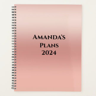 Christian Bible Verse Monthly Womens Blush Pink Planner