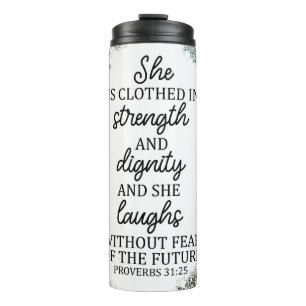 Christian Bible Verse Proverbs 31 Thermal Tumbler