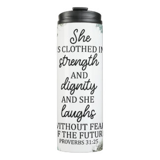 Christian Bible Verse Proverbs 31 Thermal Tumbler