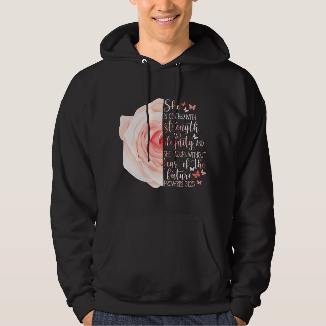 Christian Bible Verse Proverbs Hoodie (Front)