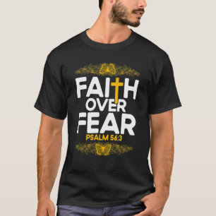 Christian Bible Verse Psalm 563 Flower Butterfly T-Shirt