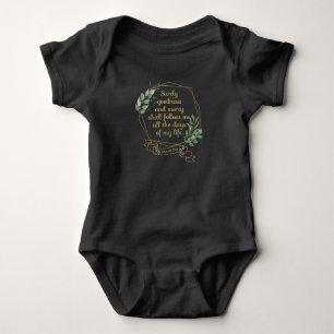 Christian Bible Verse Quote Psalm 23 6 Baby Bodysuit