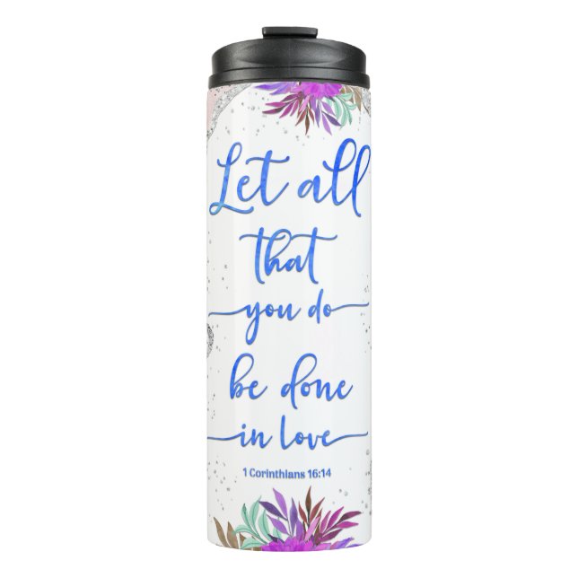 Christian Bible Verse Thermal Tumbler (Front)