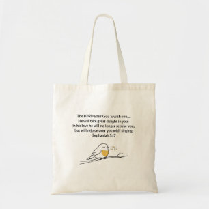 Christian Bible Verse Tote Bag   Faith Gift Bag