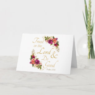 Christian Bible Verse: Trust in the Lord Card