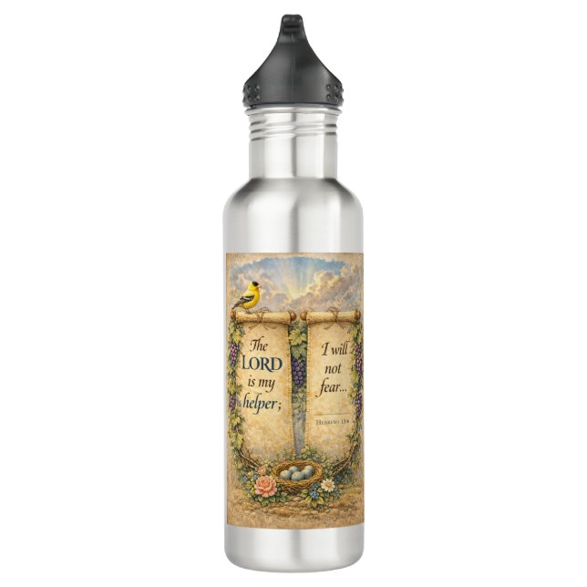 Christian Bible Verse Water Bottle (Right)