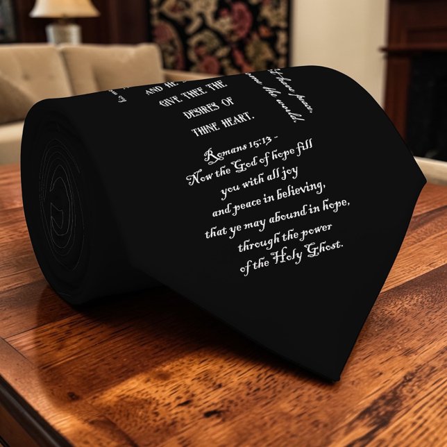 Christian Bible Verses KJV Custom Necktie (Creator Uploaded)