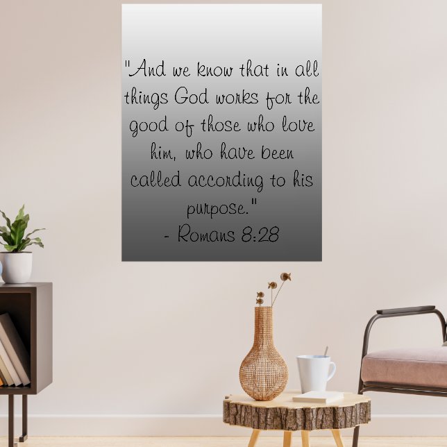Christian bible verses poster (Living Room 3)