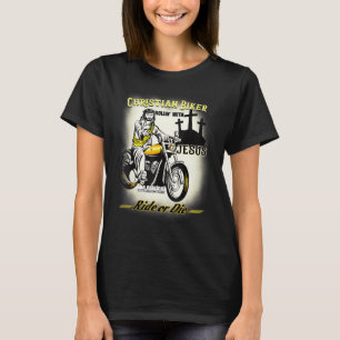 Christian Biker I Ride Jesus Racing Motorcycle Rid T-Shirt