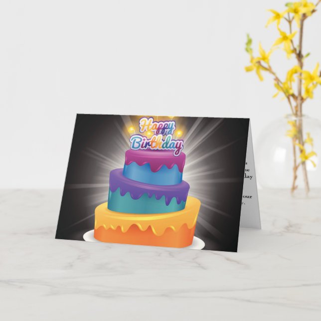 Christian birthday card (Yellow Flower)