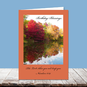 Christian Birthday Card -- The Lord Bless You