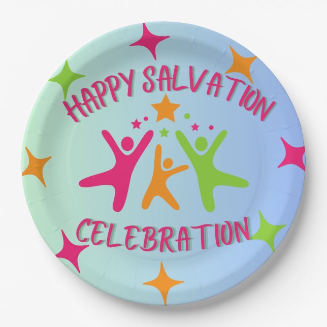 Christian birthday party plates (Front)