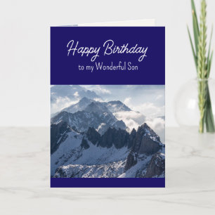 Christian Birthday Wonderful Son Inspirational Holiday Card