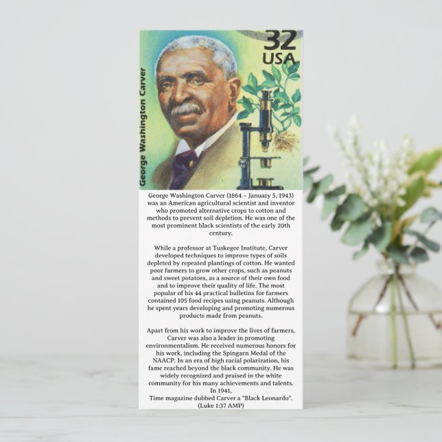 Christian Black History Card (Standing Front)
