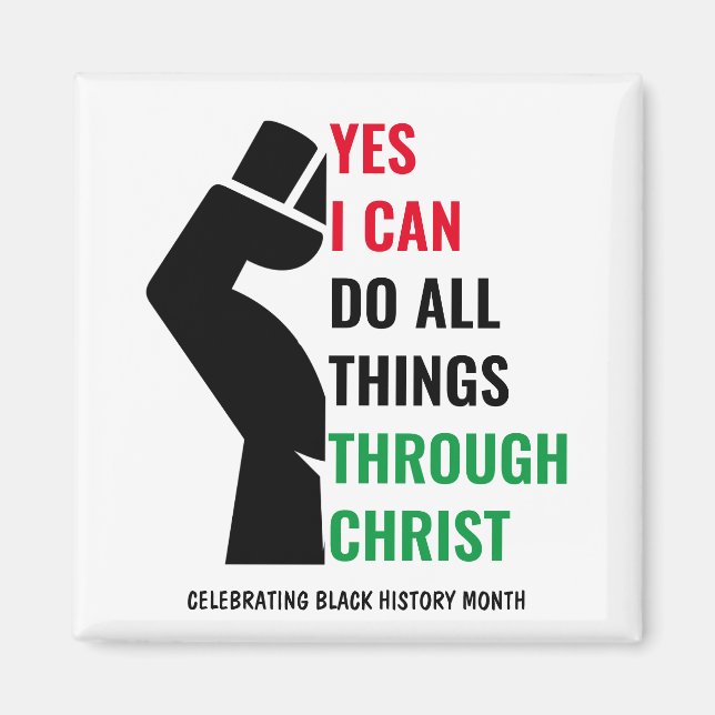 Christian BLACK HISTORY MONTH Magnet (Front)
