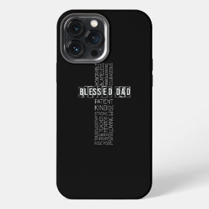 Christian Blessed Dad Cross Fathers Day iPhone 13 Pro Max Case