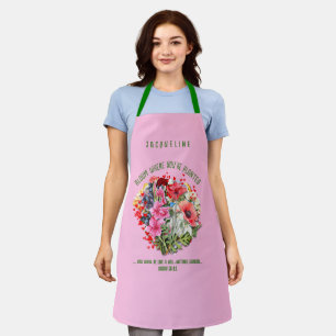 Christian BLOOM WHERE YOU'RE PLANTED Floral Apron