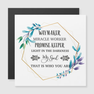 Christian Blue Floral Wreath 