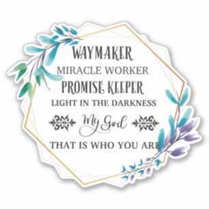 Christian Blue Floral Wreath