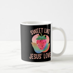 Christian Boho Strawberry Sweet Like Jesus Love Fr Coffee Mug